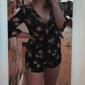 Abercrombie & Fitch Floral Romper